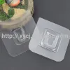 Thickened transparent, strongly adhesive, seamless mother-and-child buckle hook, bathroom waterproof, multi-functional power strip fixator, adhesive hanging buckle Specification image